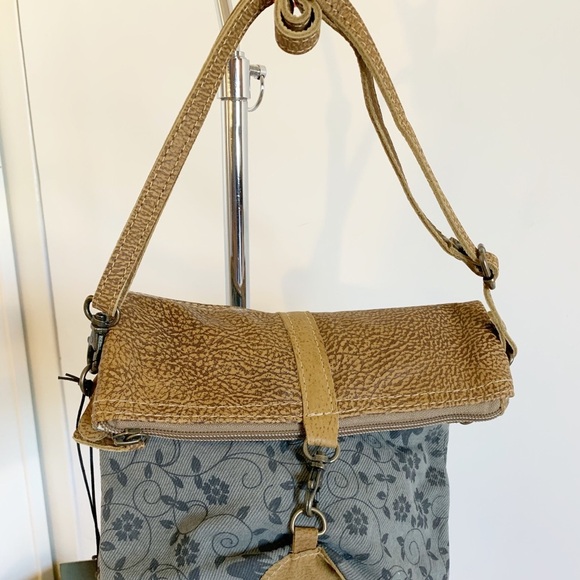 Myra Teal & Tan Crossbody Bag! - Picture 2 of 7
